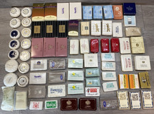 VINTAGE huge 75pc Lot of Hotel/Casino/Cruise Bar Soap Collection 70s 80s picture