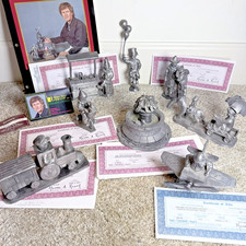 Michael Ricker Pewter 8 Figurines Backyard Circus Parade With Certifications picture
