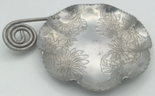 Farber & Shlevin Hammered Aluminum Tray Floral Designs 8