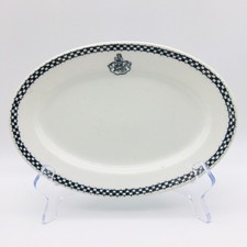 Peoria Illinois Sugar Bowl Scammells Trenton China Platter Restaurant Ware picture