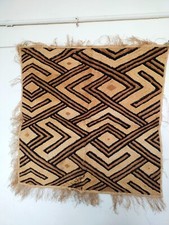 Vintage  Kuba Cloth Raffia hand woven Traditional African Tribal Congo item489 picture