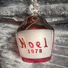 Goebel ~ 1978 Limited Edition Lead Crystal Bell ~ Ruby & Clear ~ Numbered picture