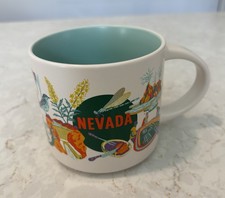 Starbucks 2024 Nevada Discovery Series 14 oz Coffee Mug Turquoise Interior picture