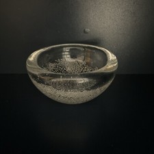 Vtg MCM Littala Finland Signed By K Franck 3.5”x2” Trinket Bowl picture