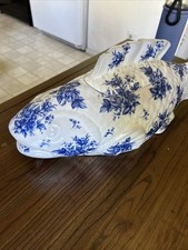 VTG Pols Potten Fish Jar Dutch Themed Classic Blue White picture
