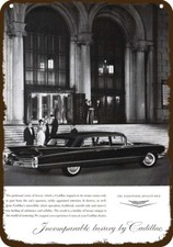 1960 CADILLAC FLEETWOOD 75 LIMOUSINE Vintage-Look DECORATIVE REPLICA METAL SIGN picture