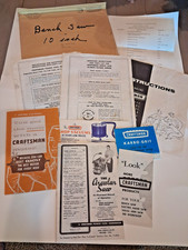 Vintage CRAFTSMAN Table Saw Paperwork, User Manuals and Advertising Kit Packet picture