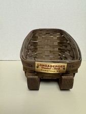 Longaberger Grandad's Sleigh Basket 1982 Christmas - Vintage picture