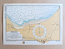 Porlock, Somerset - 1943 Vintage Admiralty Royal Navy Map (Seller Ref H9) picture