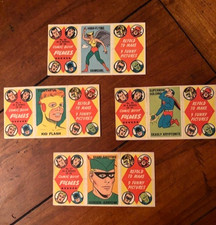 1966 Topps Comic Book Foldees w/ Superman, Green Arrow, Hawkgirl and Kid Flash picture