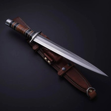 Cold Steel Arkansas Toothpick Fixed Blade Carbon Steel Knife Double Side Sharp. picture