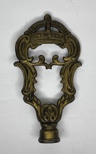 VTG Lamp Finial 5 Inches Brass Crown picture