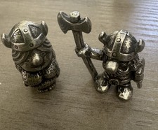 Tinn Per Norway Figures Vintage Pewter Nordic  1” With Bonus Leprechaun (as is) picture