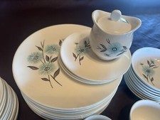 Excellent Steubenville 46 Piece Dinnerware Set. MCM, 1950s Style. picture