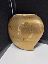 Vintage Powder Compact American Beauty Wedding Compact Heart Shaped 50’s #271 picture