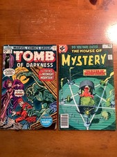 Horror Comic Book Lot 2 Tomb of Darkness #18 (1976) House of Mystery #273 (1979) picture