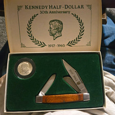 Kennedy Half-Dollar 30th Anniv Set With A 1964 50 Cent Peace picture