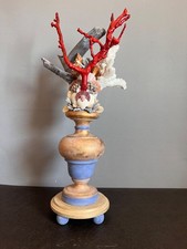 Vintage Italian Baroque Grotto Style Giltwood Faux Red Coral & Driftwood Article picture