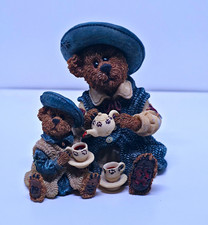 Boyds Bears & Friends Bearstone Catherine & Caitlin Tea Figurine Signed 1999 picture