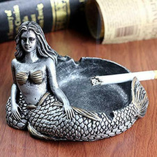 Ashtray Mermaid Ashtray Vintage Cigar Ash Tray Home Decor Bar Creative picture