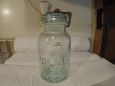 Antique Fruit Jar. Sun Trade Mark. J P Barstow #1 mold.  Quart ground lip picture