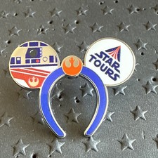 2026 Disney WDW Hidden Mickey STAR TOURS Ear Headbands Wave A Trading Pin picture