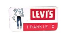 Vintage Levi's Employee Name Tag Badge Levi Strauss Retail Denim Jeans Saddleman picture