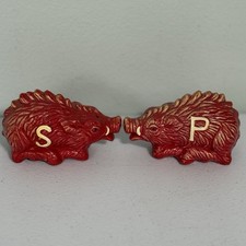 Vintage Arkansas Razorbacks Salt And Pepper Shakers Japan picture