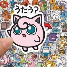 56 Pack Pokemon Sticker Pokemon Center Trainers Waterproof US Seller picture