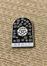 ADORABLE Lucas Burnley BRNLY Rose Lighthouse GITD Worry/Challenge Coin Charm picture