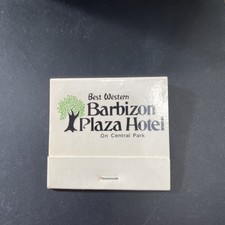 Best Western Barbizon Plaza Hotel Central Park NYC Rare Vintage Matchbook picture
