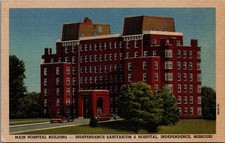 Independence Sanitarium Hospital Missouri Vintage Curteich Postcard picture