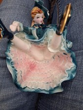 Ardalt Vintage Porcelain FALLING DOWN Victorian Ice Skater picture