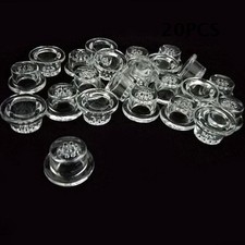 20PCS Bulk Clear Glass Bowl – 9-Hole Replacement Accessories for Smoking Pipes picture