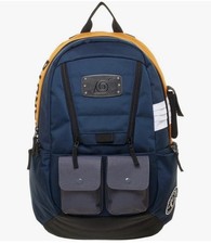 *NEW* Naruto - Hidden Leaf Ninja Utility Laptop Backpack - Bioworld *NWT* picture