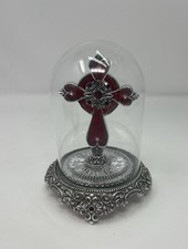 The Franklin Mint Sacred Cross Bell Jar Fratelli Coppini Limited Edition Figure picture