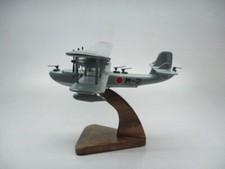 Kawanishi H3K1 Japanese Airplane Desktop Mahogany Kiln Dry Wood Model Small New picture