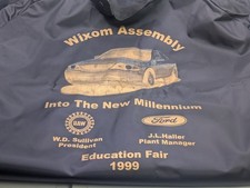 1999 Ford Wixom Assembly UAW Education Fair Garment Bag Vintage picture