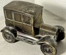 Vintage Brass 1927 Model T Ford Coin Bank Banthrico, Chicago Lockwood Bank picture