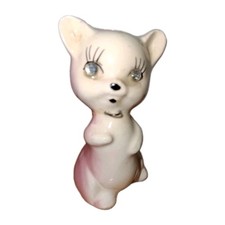 Vtg Cat Siamese Inspired Figurine Porcelain 2