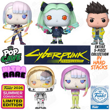 Funko Pop Cave CYBERPUNK Entire 5-Piece Set MINTY in HARD STACKS Ultra Rare SDCC picture