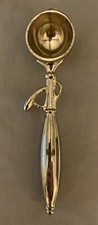 PartyLite 6” Silverplate Candle Snuffer Shaped Like Ice Cream Scoop picture