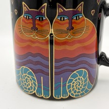 Vintage Laurel Burch Rainbow Cats Coffee Mug picture
