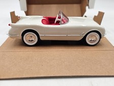 AMT ERTL 1953 Corvette Convertible Polo White Promo Model Car 8732 NIB picture