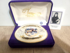 Rocky Mountain Elk Foundation Silverplate Belt Buckle in Case by Julie Zsupnik picture