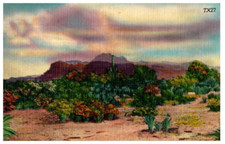 Old Superstitious Mountain Postcard Posted 1951 picture