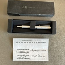 D23 Celebrates 90 Years of The Walt Disney Company Parks Engraved Pen Silver  picture