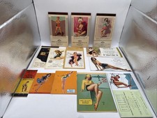 1930s 40's PINUPs LOT Of 13 Original Vintage Ink Blotter And Prints Earl Moran picture