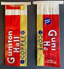 Four (4) Vintage Gunston Hall Coffee Bags-Janney Coffee Co. Fredericksburg, VA. picture