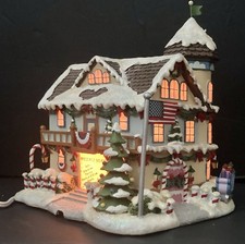 2006 Hawthorne Village Rudolph’s Christmas Town Town Hall Lighted  Village picture